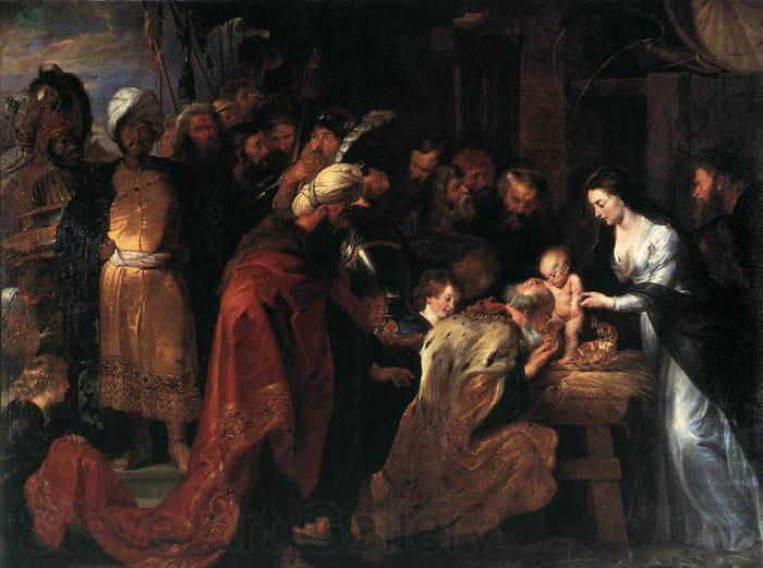 RUBENS, Pieter Pauwel Adoration of the Magi Norge oil painting art